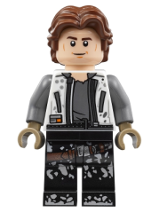 LEGO® figurka Star Wars™ sw0915 – Han Solo, White Jacket, Black Legs with Dirt Stains