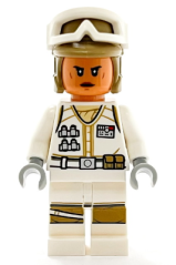 LEGO® figurka Star Wars™ sw1188 – Hoth Rebel Trooper White Uniform, Dark Tan Helmet, Female