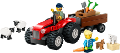 LEGO® City 60461 Červený traktor s přívěsem a ovcemi