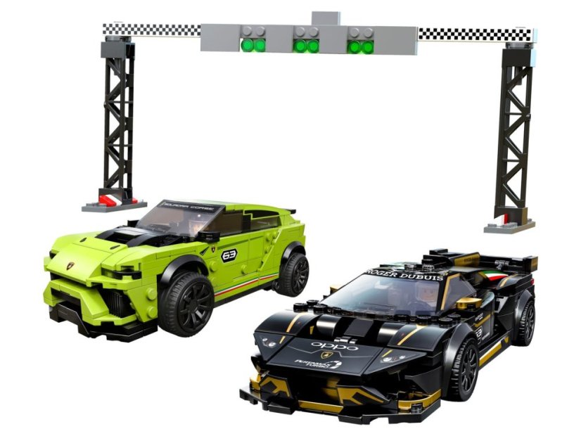 LEGO® Speed Champions 76899 – Lamborghini Urus ST-X & Lamborghini Huracán Super Trofeo EVO