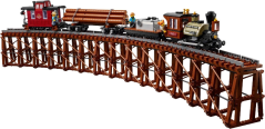 LEGO® Bricklink 910035 Přeprava dřeva po železnici