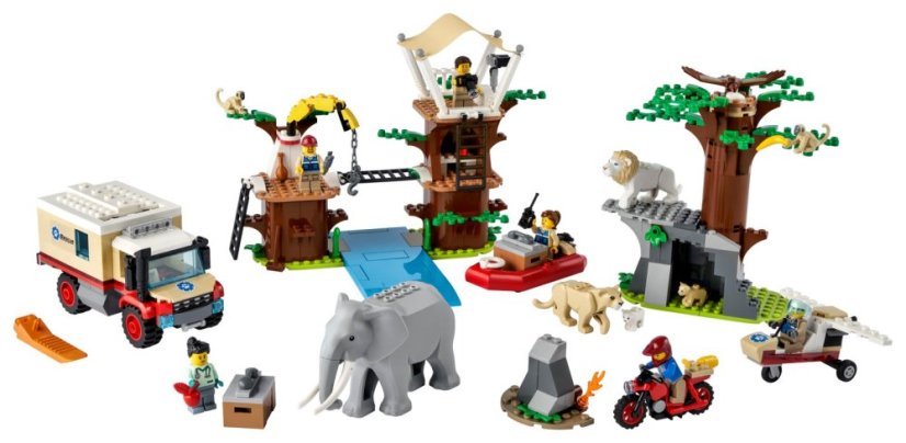 LEGO® City 60307 Záchranářský kemp v divočině