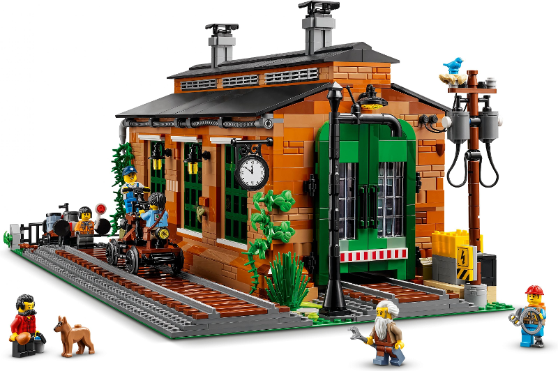 LEGO® Bricklink 910033 Staré vlakové depo
