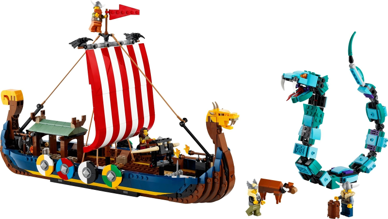 LEGO® Creator 31132 Vikingská loď a mořský had